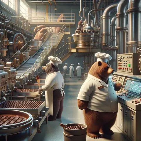 Co-packing & manufacturing bear animation