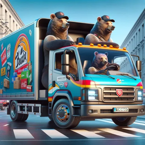 Supply chain & 3PL bear animation
